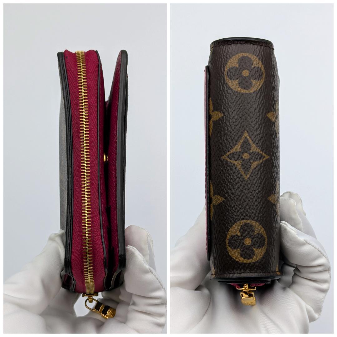 ルイヴィトン モノグラム ポルトフォイユ・ルー フューシャ M82377 IC