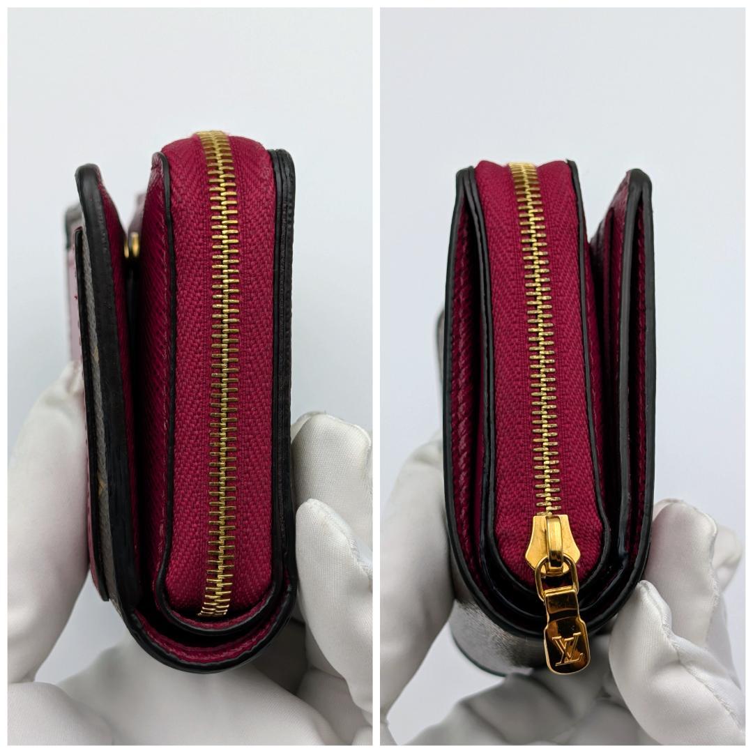 ルイヴィトン モノグラム ポルトフォイユ・ルー フューシャ M82377 IC