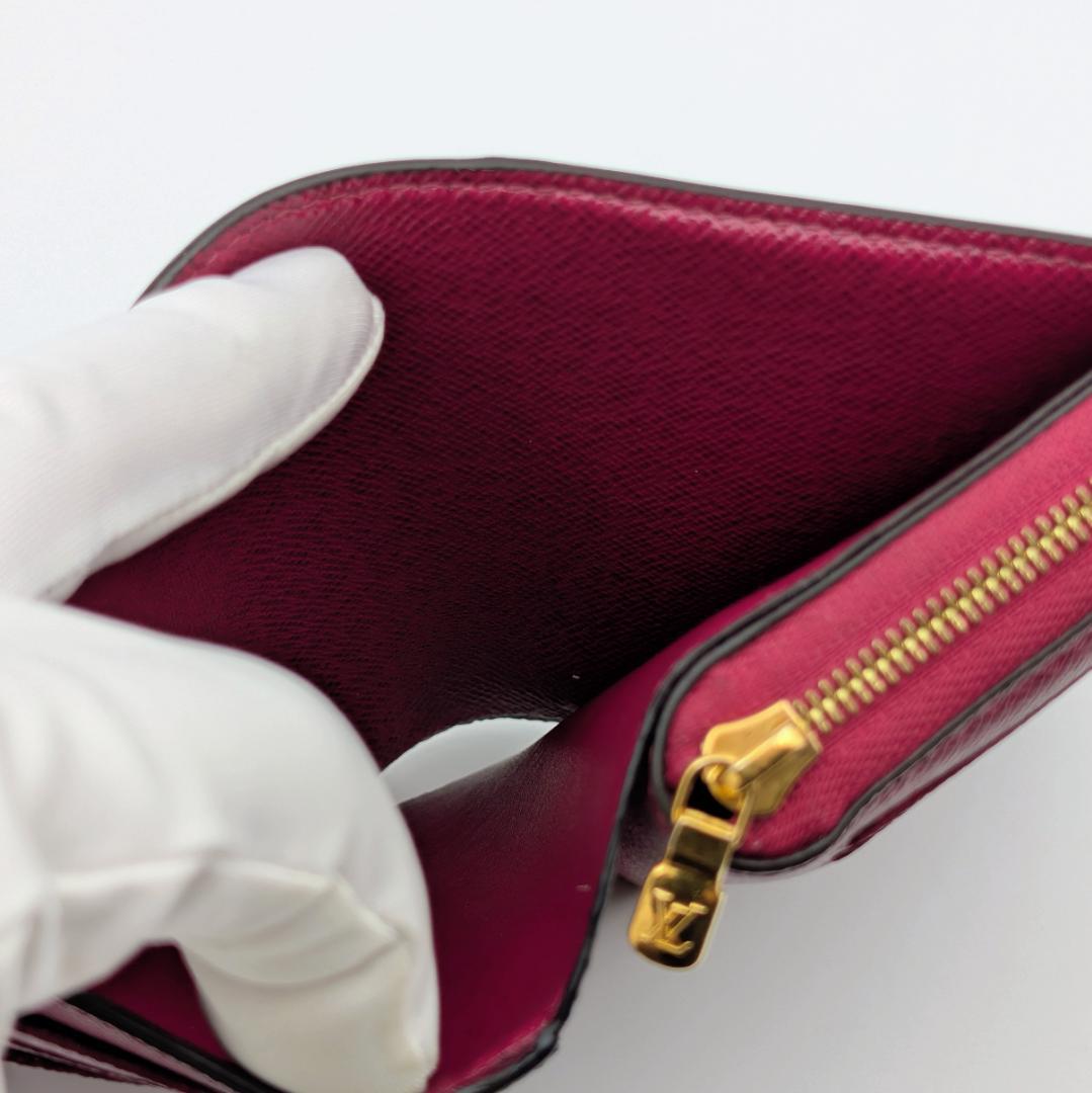 ルイヴィトン モノグラム ポルトフォイユ・ルー フューシャ M82377 IC