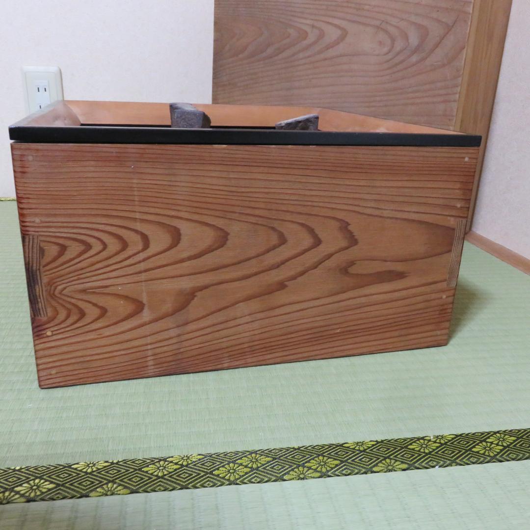 火鉢 角火鉢 木箱 共箱 鬼爪 五徳 茶道具 囲炉裏