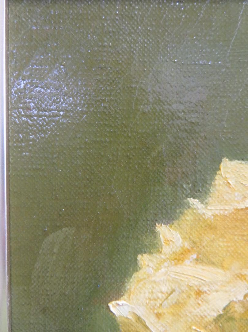 ◆石井光雄 「薔薇　ペルシャ壺」　F4号　日本自然派美術会委員　師：岡田三郎◆