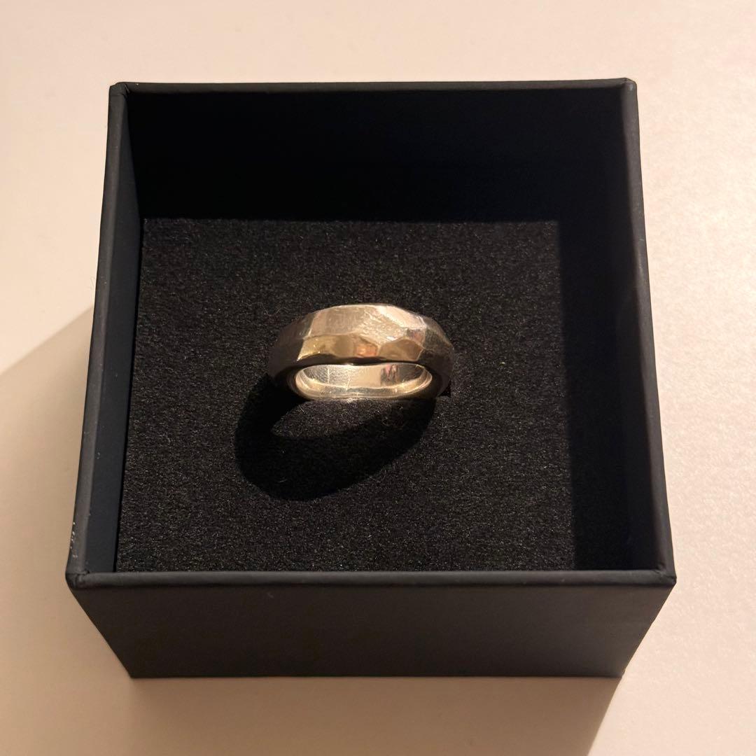 値下げ❗️GARNIシルバー/クロッケリーリングL/silver925/13号