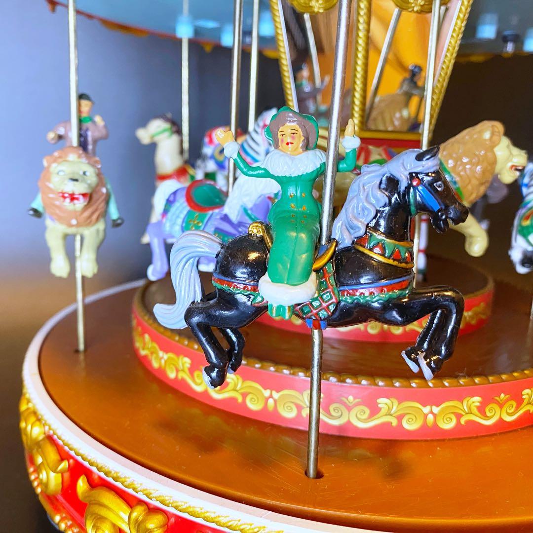 【超美品】希少‼︎ ミスタークリスマス カルーセル メリーゴーランド 箱付 廃盤