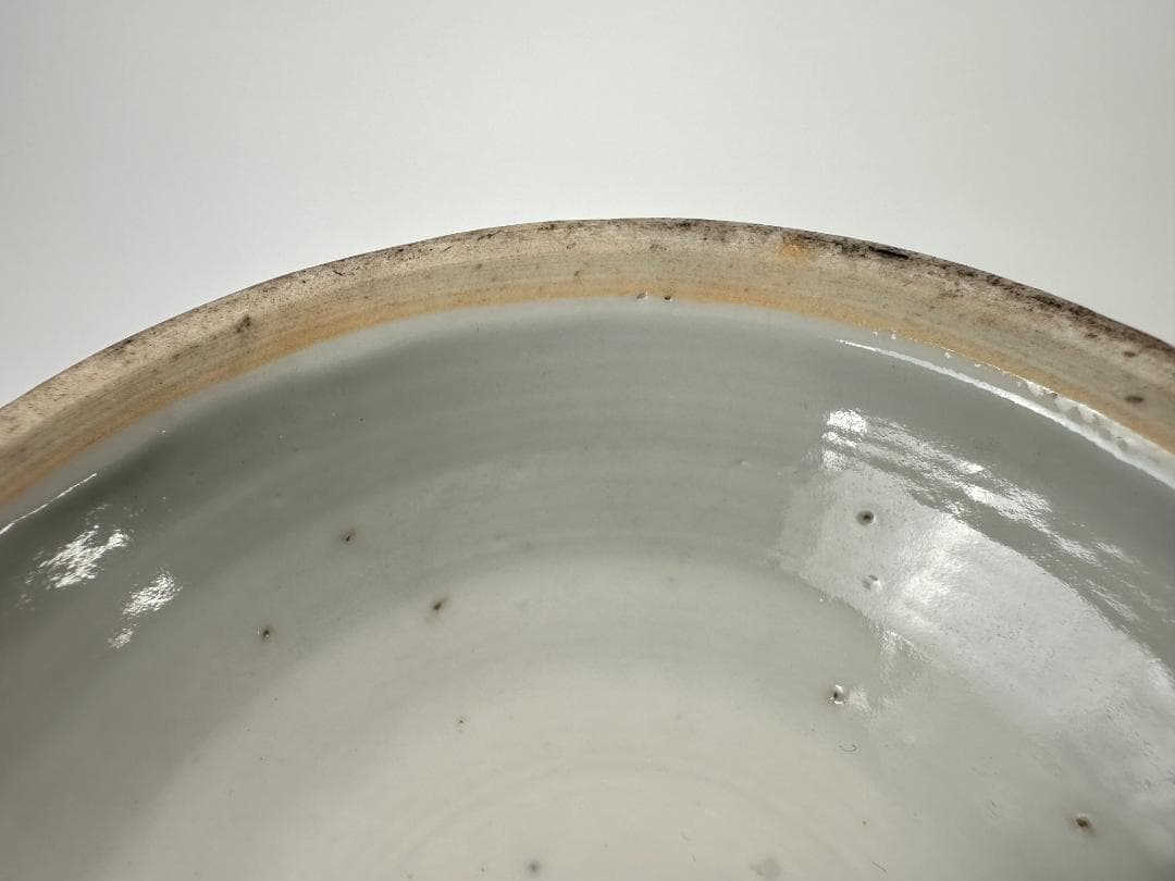 中国美術　清朝　清代　粉彩花卉文燈台　燭台　時代物　唐物　古物　旧蔵家出し