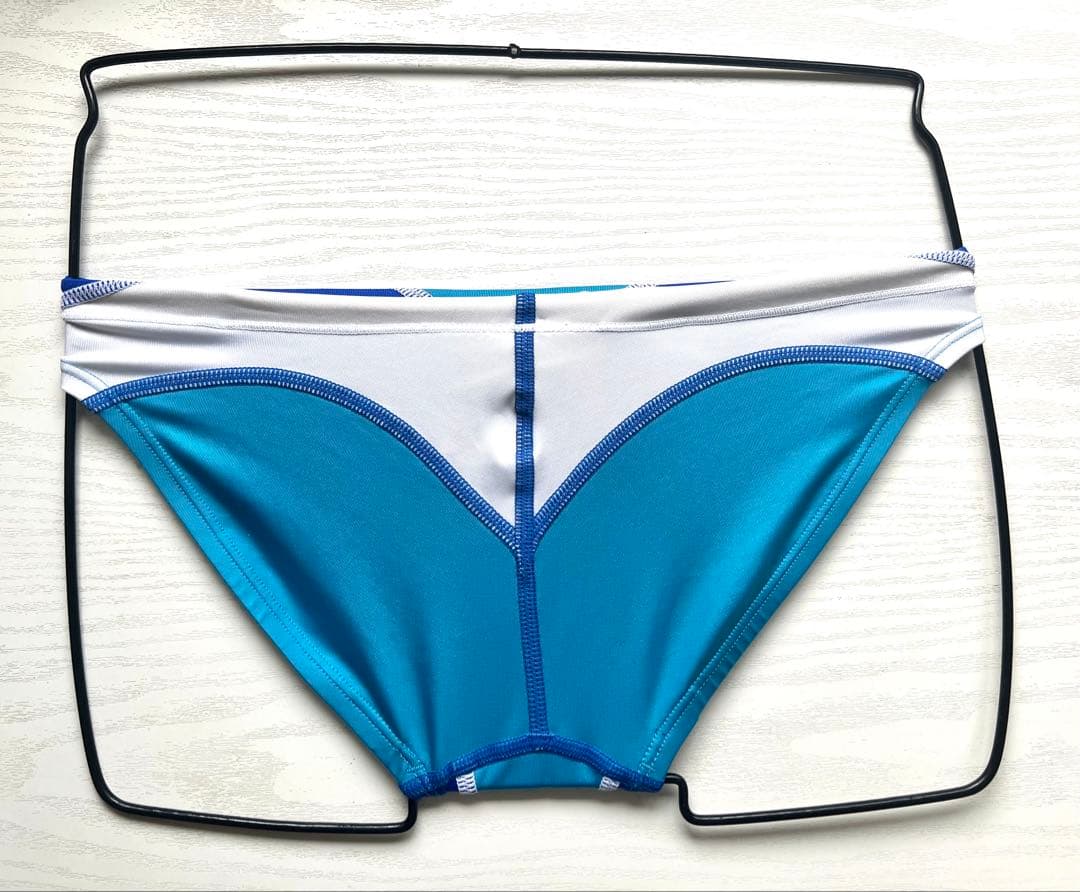 speedo 競泳用水着 青/白 競パン SSサイズ