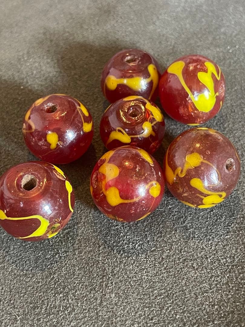 江戸とんぼ玉　江戸時代　7粒