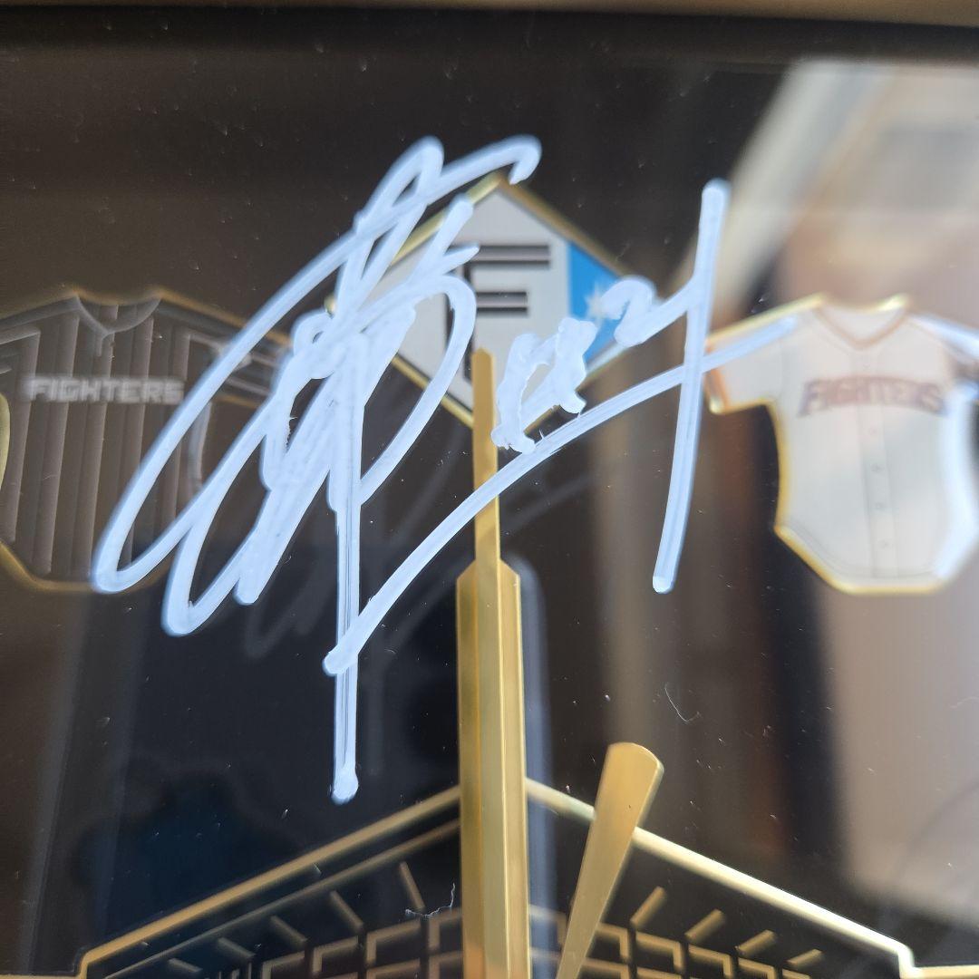 エスコンフィールド開場記念時計 清宮幸太郎 田中正義 万波中正 サイン