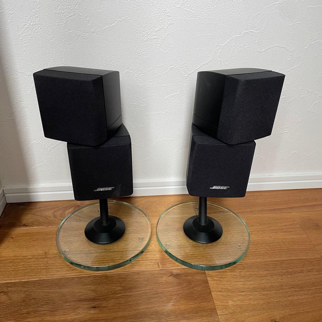 【希少！】BOSE ダブルキューブサテライトスピーカー ３個セット 専用台座付き