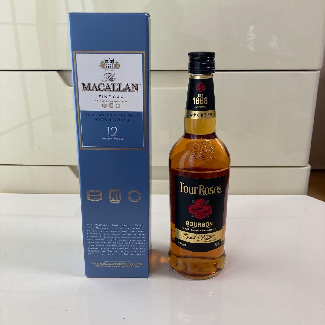 ザ マッカラン トリプルカスク 12年 700ml フォアローゼズ 2本セット