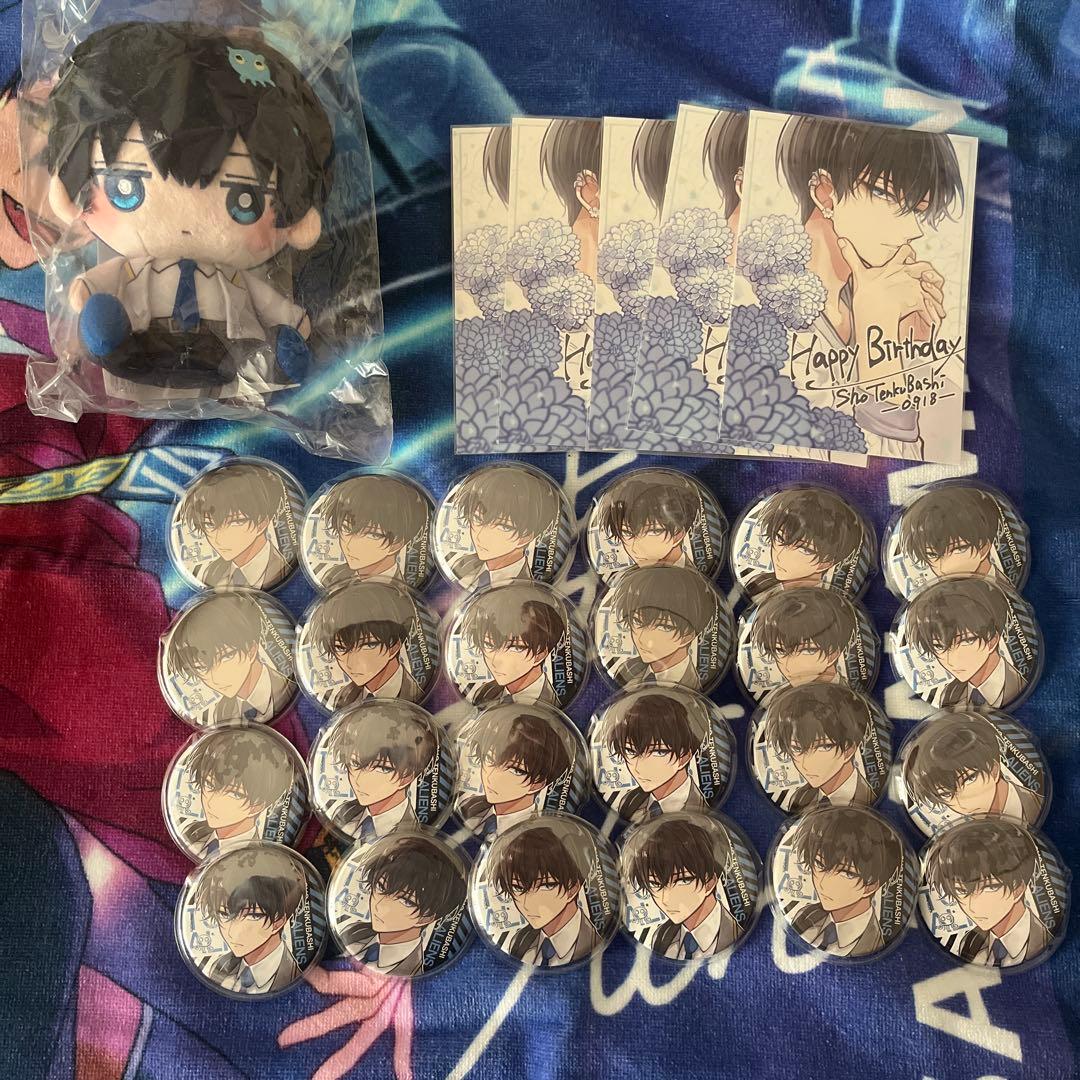 東京エイリアンズ 天空橋翔 缶バッジ ぬいぐるみ 誕生日ポスカ