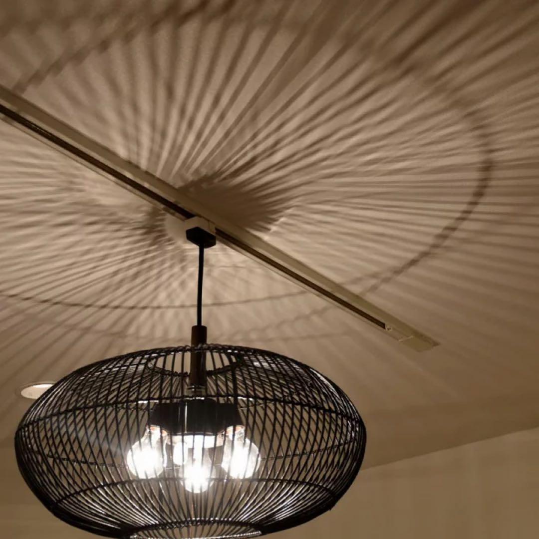 はる【訳あり】バリ島ラタン天井照明Φ50cm 通常18,150円がなんと！