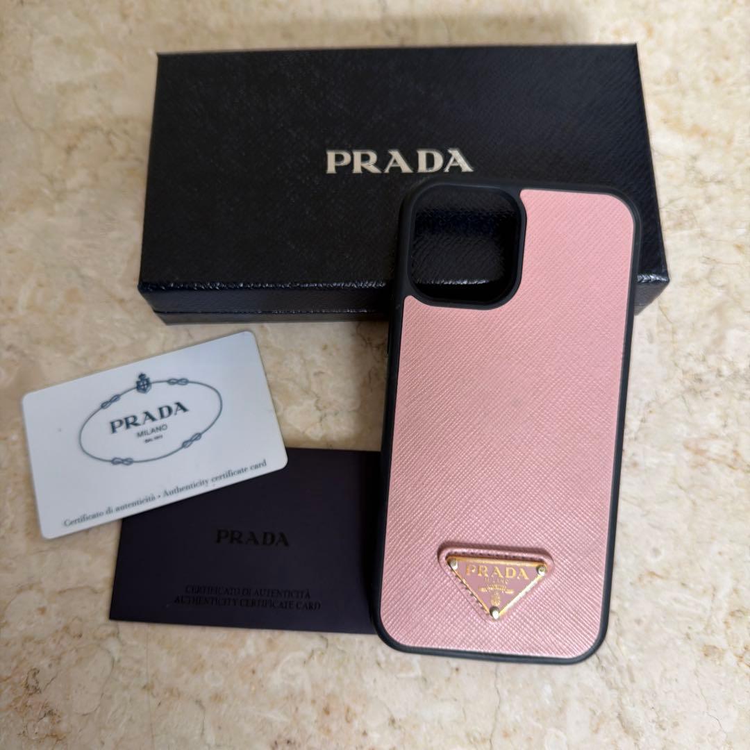 PRADA ⭐︎iPhone12/12proケース ⭐︎サフィアーノピンク