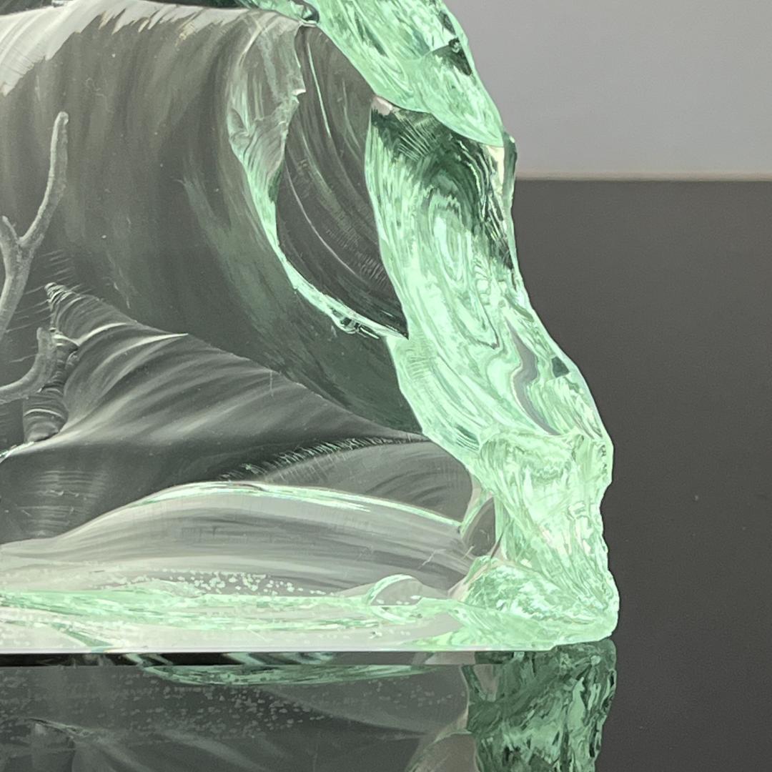 【Kosta Boda】ガラス 鹿のオブジェ / ペーパーウェイト