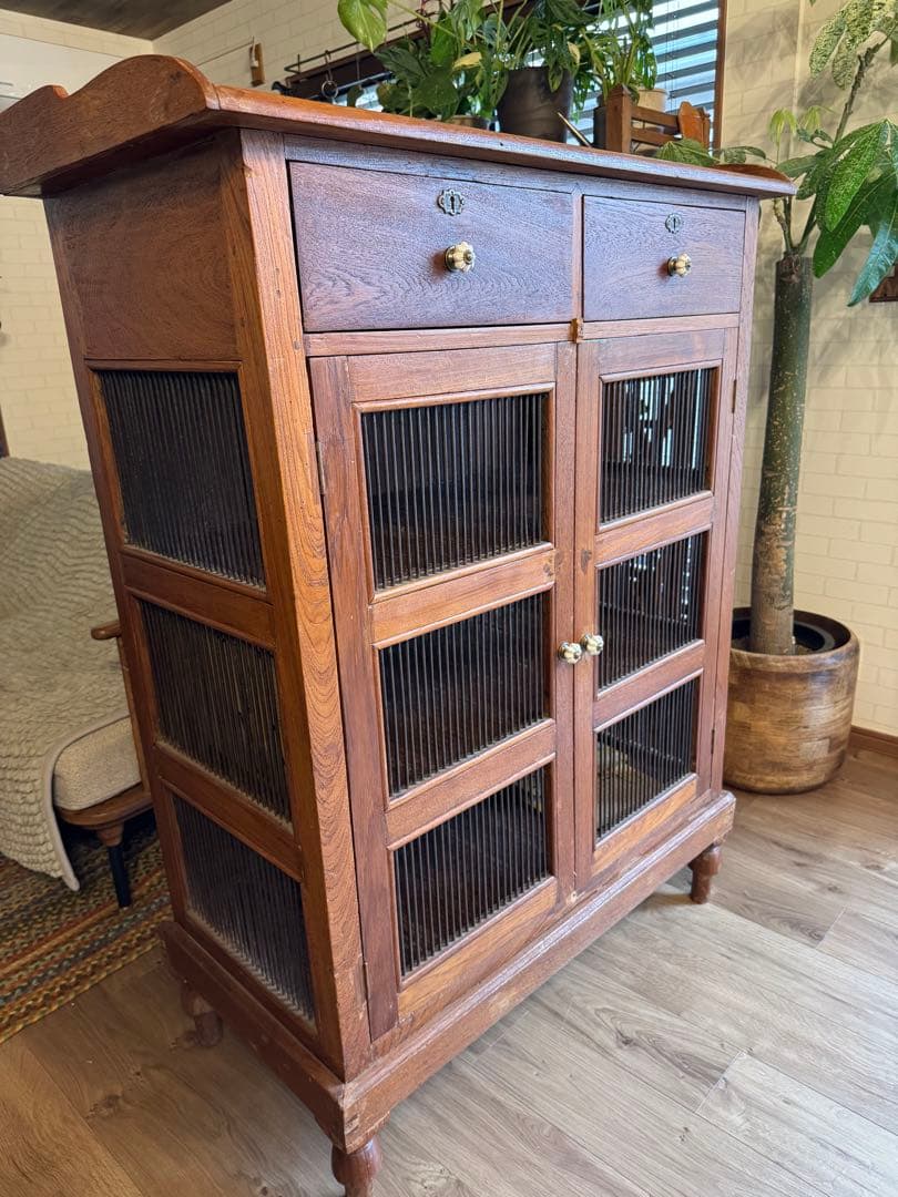 インド　ヴィンテージ　キャビネット　アンティーク　オールドメゾン風