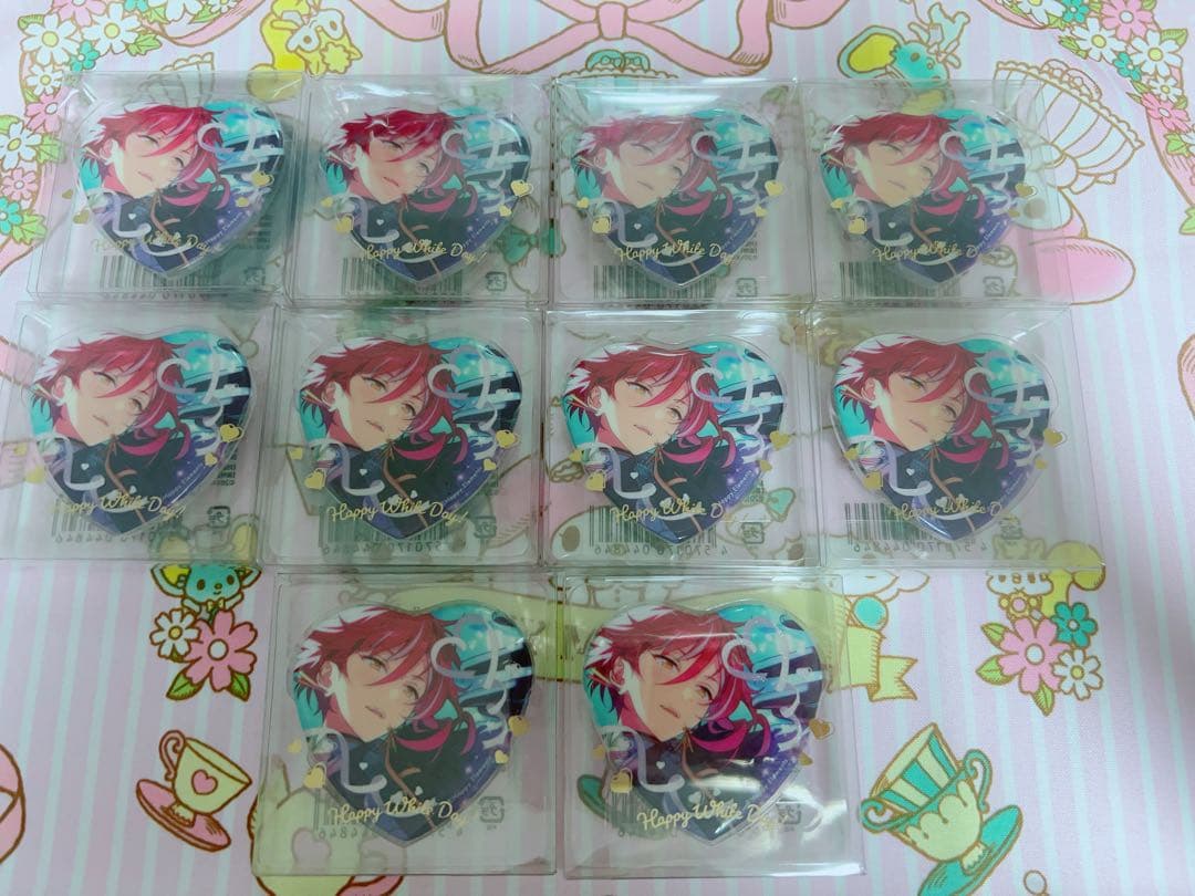 夏目 あんスタ ホワイトデー 缶バッジ ハート 未開封 30点
