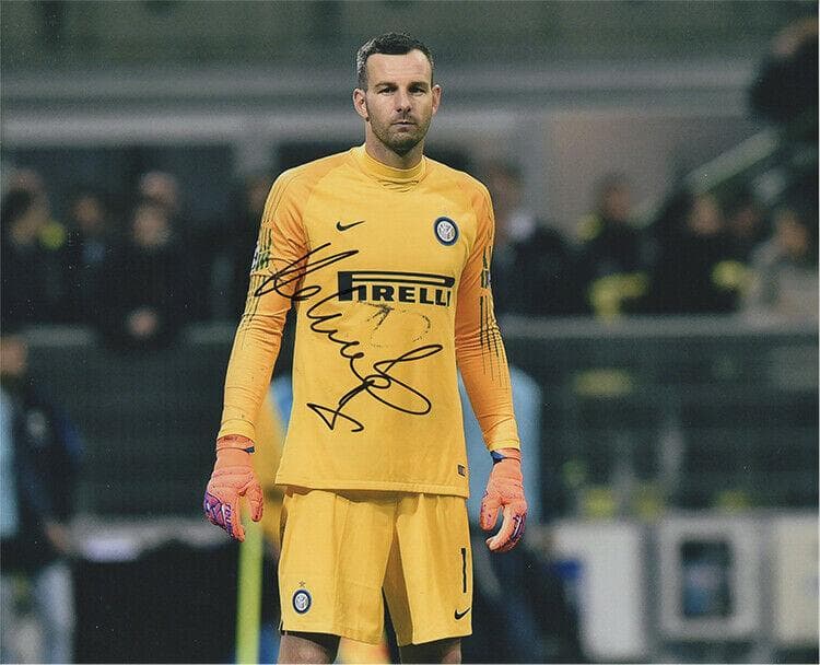 直筆サイン入り写真 サミール・ハンダノヴィッチ FCインテル・ミラノ SA鑑定済