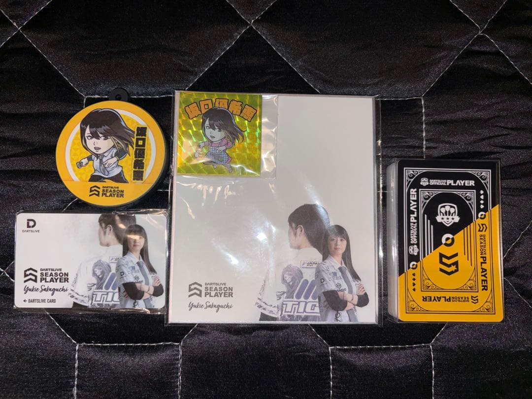 希少品 ダーツ　坂口優希恵プロ　プレイヤーグッズ　初期