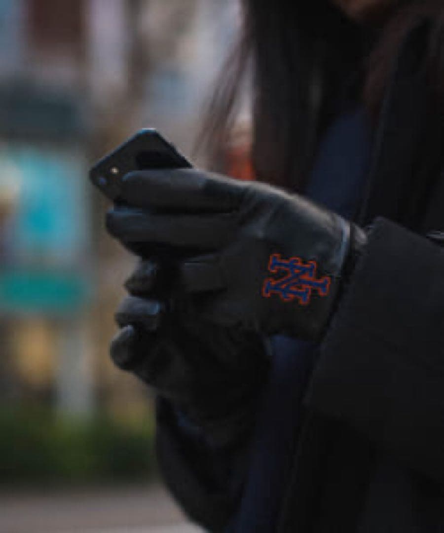 インフィールダーデザイン　本革　手袋　ニューヨークメッツ