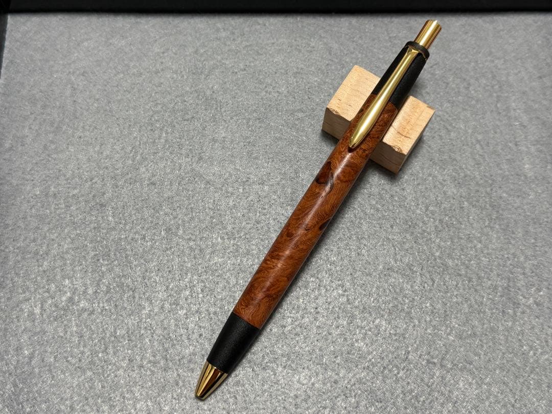 ボナンペン 真鍮金具 花梨瘤MP BP [野原工芸 工房楔 こぶた工房]