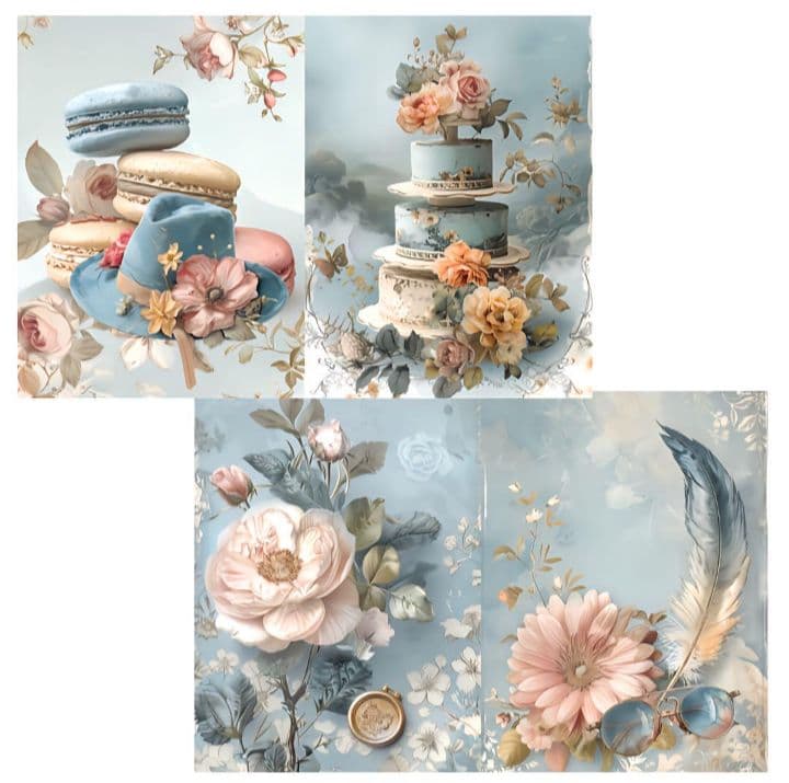 【D-110】lien様♡デザインペーパー vintage collage　21