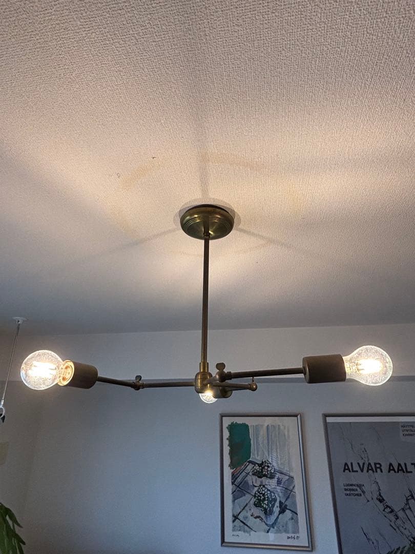 アクメファニチャーSOLID BRASS LAMP 3ARM / BLACK