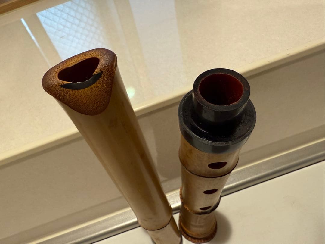 尺八 都山流 在銘 男山 全長55㎝ 和楽器