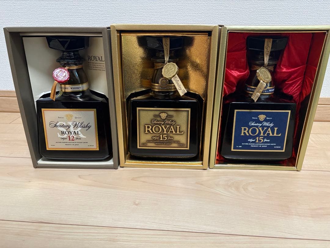 新品未開封　ローヤル15年　2本　ローヤル12年　1本