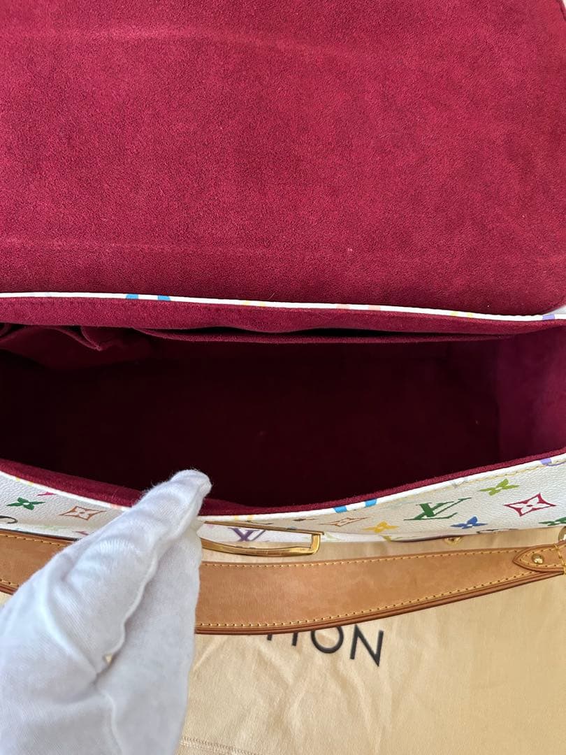 LOUISVUITTON ルイヴィトンバッグ ビバリーMMマルチカラーホワイト