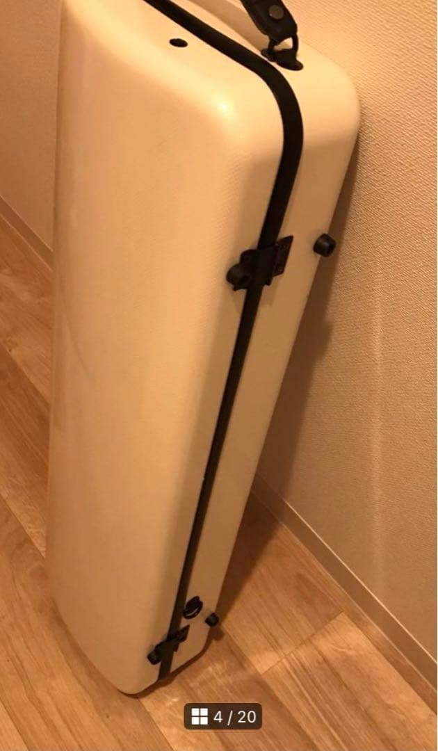 バイオリン ケース　ホワイト系　カーボンマック　白　(ケースのみ)