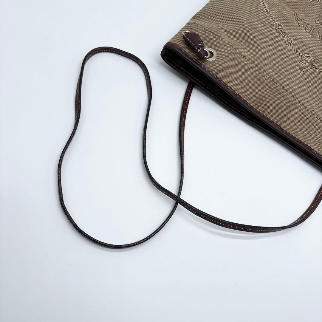 リ*サ様 PRADA ロゴジャガード キャンバス サコッシュ ショルダーバッグ