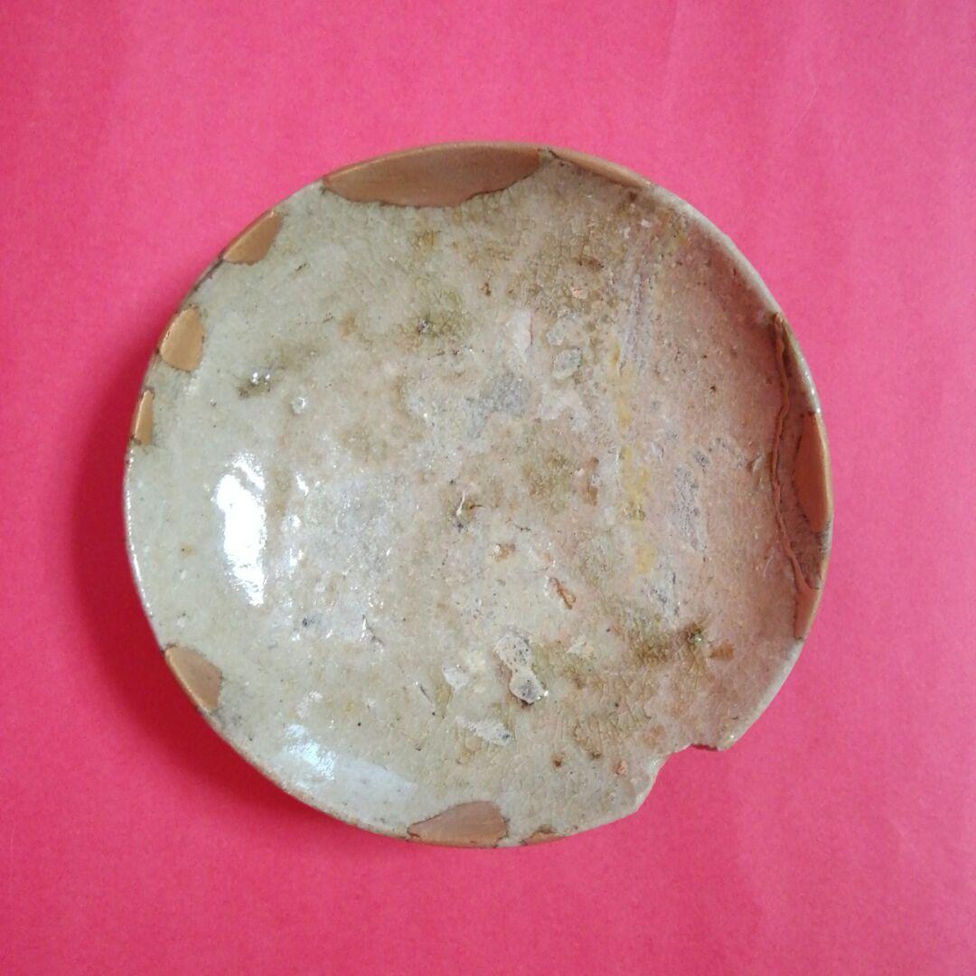 古唐津酒盃　青唐酒盃　古唐津皿　唐津皿　　桃山　~　江戸初期