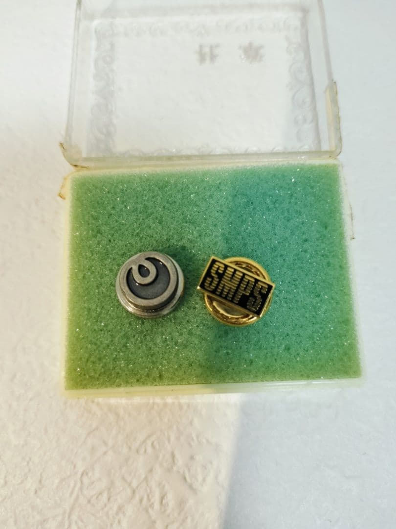 TTグループ　社章　ピンバッジ　ネジ式　プラケース付 記章 徽章 襟章 紋章