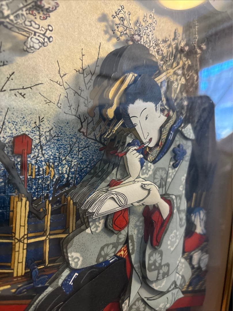 和風 3dアート デコパージュ作品