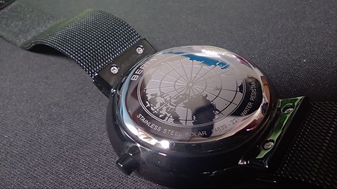 A*y様 中古：保証書つき、BERING SOLAR 腕時計 ブルー メッシュ