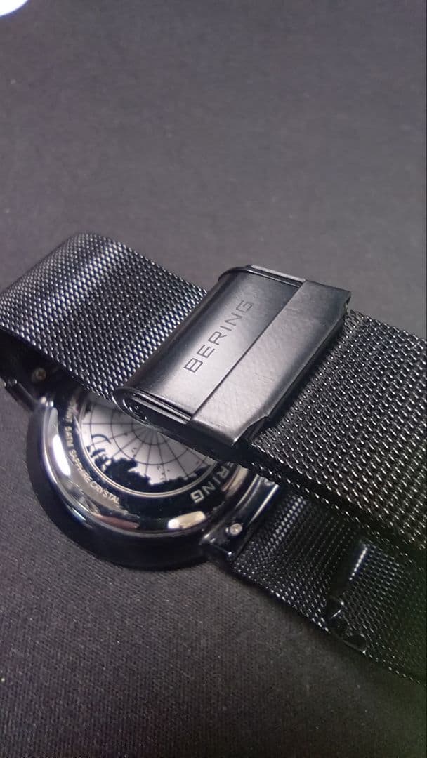 A*y様 中古：保証書つき、BERING SOLAR 腕時計 ブルー メッシュ