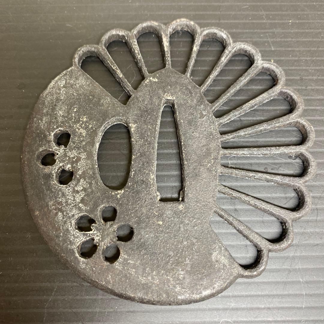 江戸時代　透かし鍔　94g 東さ7-1012☆2F