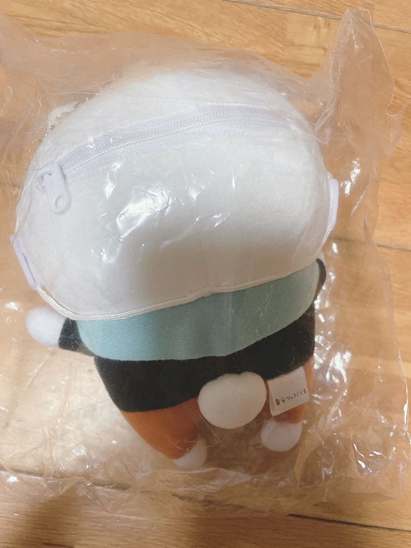 自分ツッコミくま　ぬいぐるみイヤホンポーチ