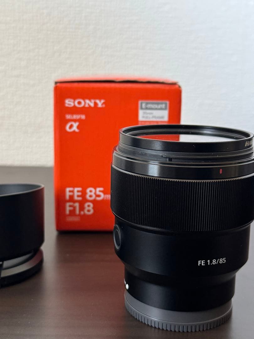 SONY FE 85mm F1.8 レンズ フィルター付き