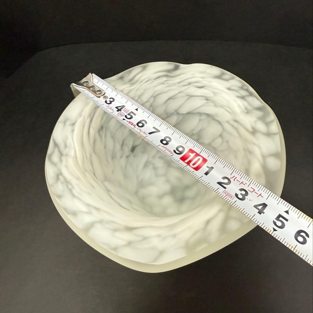 【本物保証】藤田喬平 手吹 金彩白地鉢　共箱 送料込み