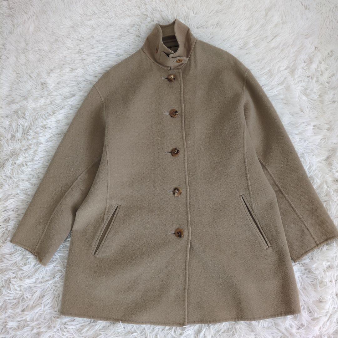 イッセイミヤケ　カシミヤ　チェスターコート　ミドル丈