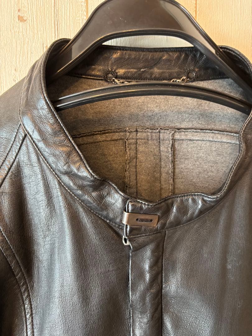 ビリジアン　シングルライダースジャケット