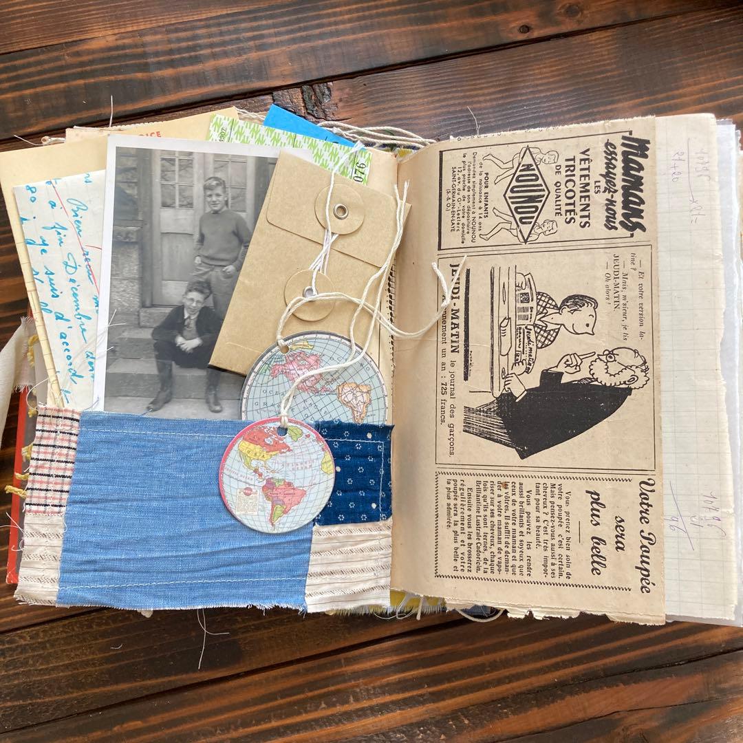 junk journal ジャンクジャーナル雑記帳　平袋付き