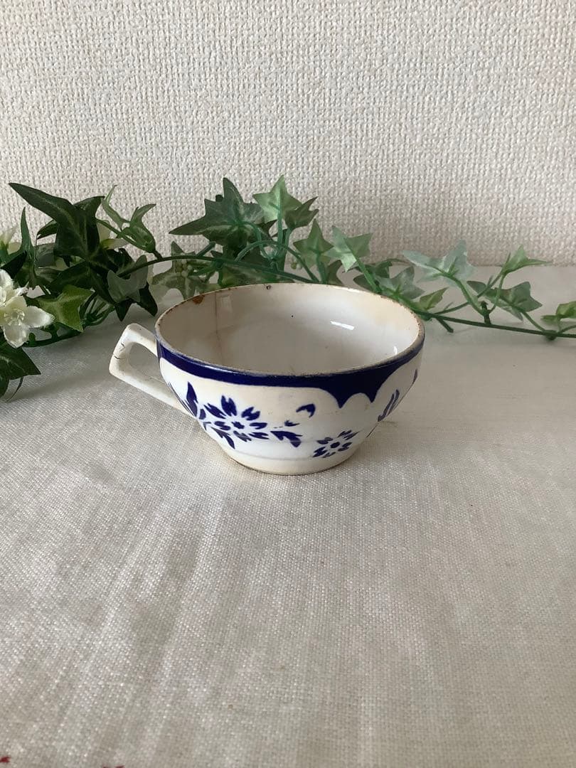 フランスアンティーク　カフェオレボウル　セット　digoin リュネヴィル