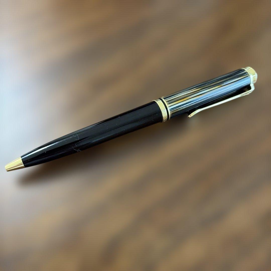 【値下げ】限定生産品：スーべレーン茶縞ボールペン