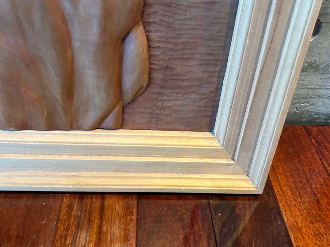 70cm 天然木 彫刻 観音像 レリーフ 木彫り 仏像