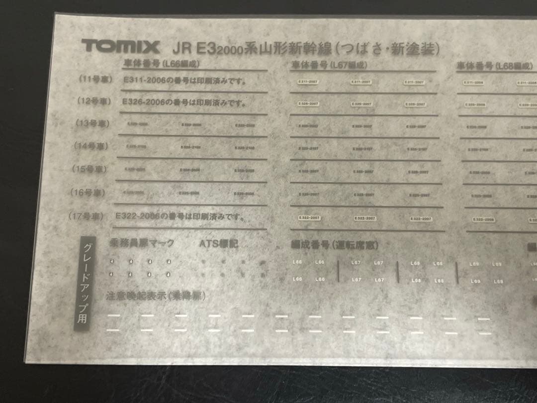 TOMIX 92564 92565 JR E32000系山形新幹線つばさ・新塗装
