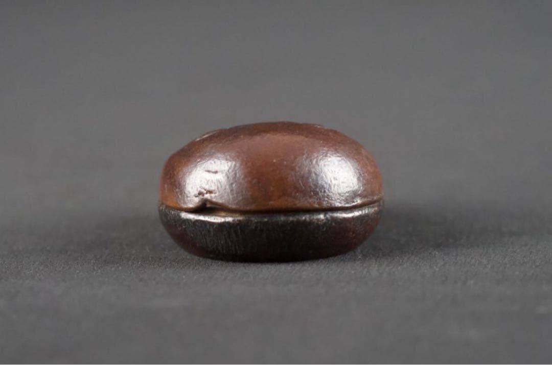 時代 古銅 木魚形 香合 茶道具 古美術