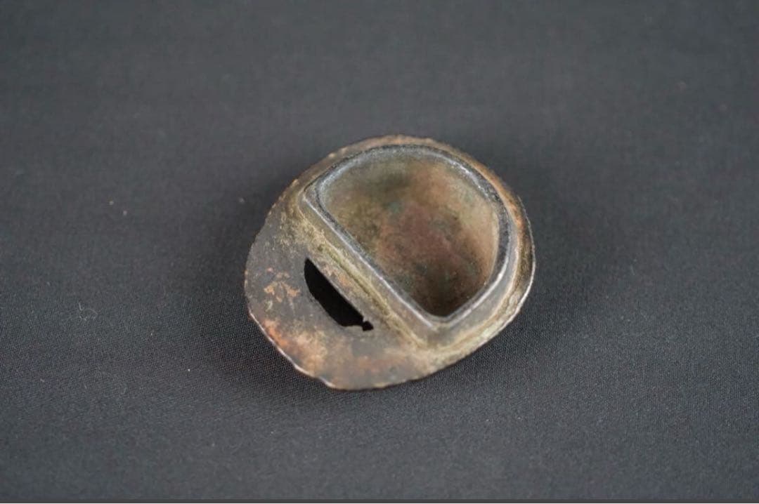 時代 古銅 木魚形 香合 茶道具 古美術