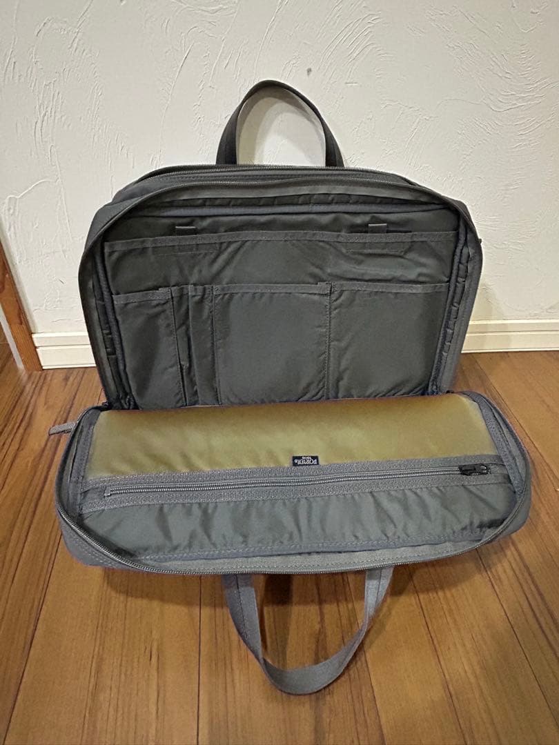 本日限定値下げ　PORTER ビジネスバッグ 2way グレーキャンバス