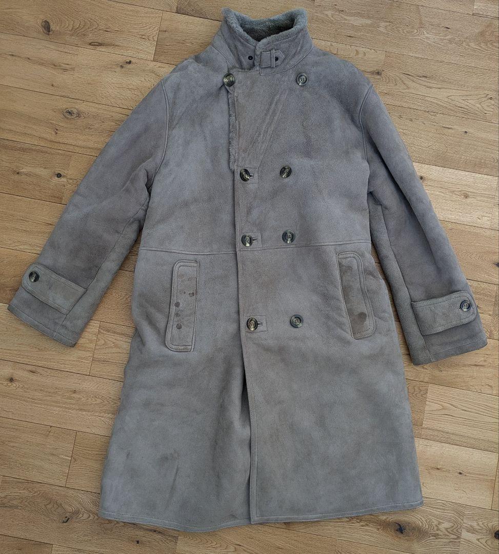 リアルムートン コート HUC of SWEDEN サイズ48 ダブルブレスト